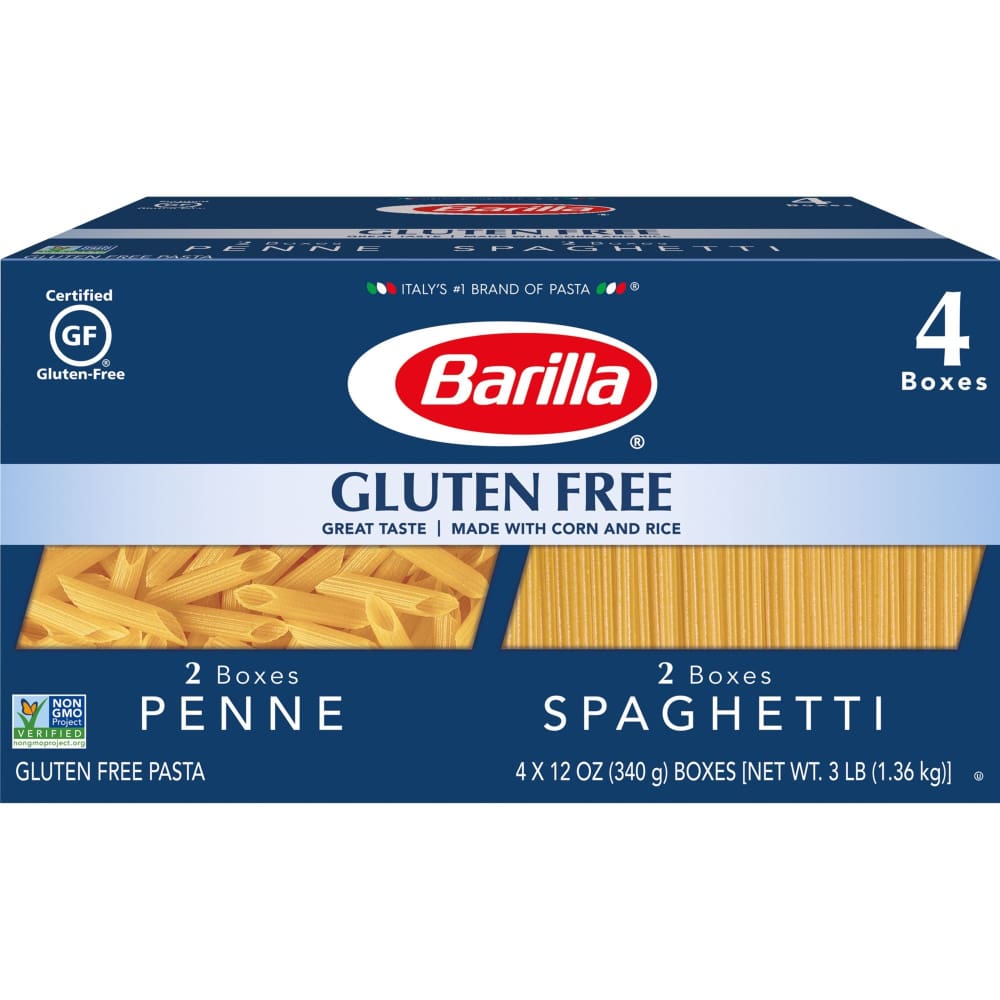 Barilla Gluten Free Penne and Spaghetti Variety Pack 4 pk./12 oz. - Barilla