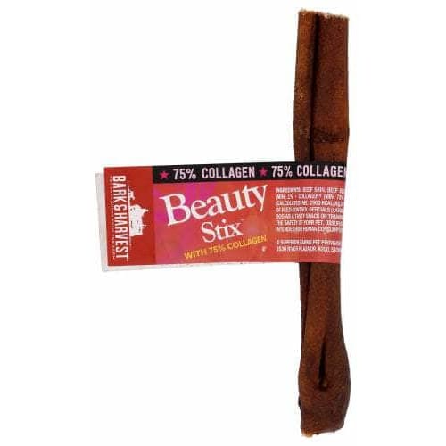 BARK AND HARVEST Pet > Pet Rawhides & Animal Chews BARK AND HARVEST: Beautystix Collagen 6 Inches, 1 pc
