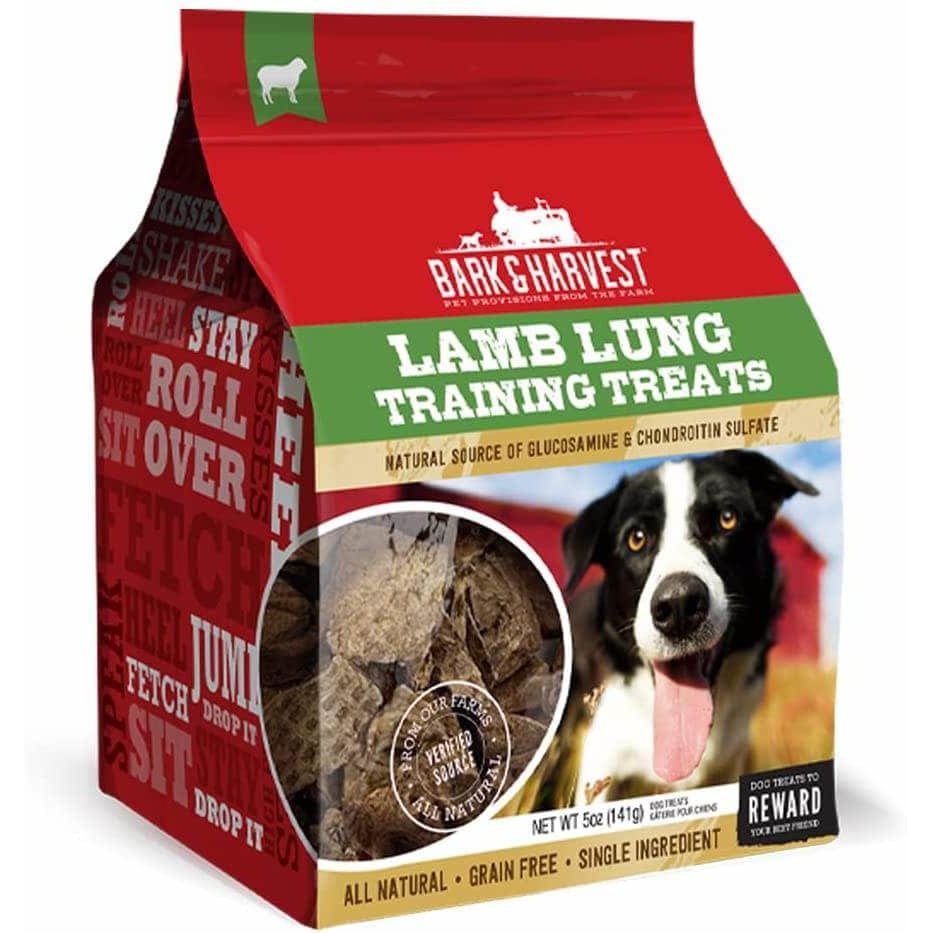 BARK AND HARVEST Pet > Dog Treats BARK AND HARVEST: Lamb Lung Training Treats, 5 oz