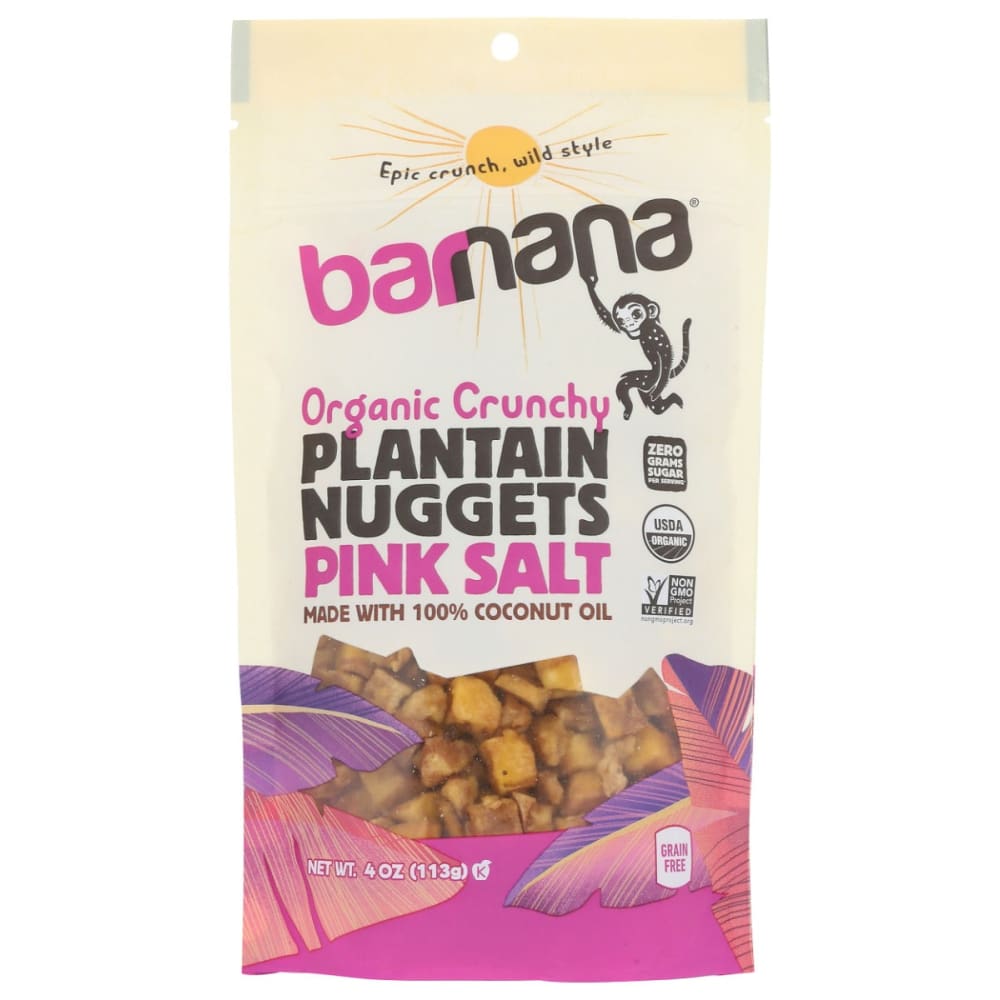 BARNANA: Nuggets Plantain Pnk Org 4 OZ (Pack of 5) - Snacks Other - BARNANA