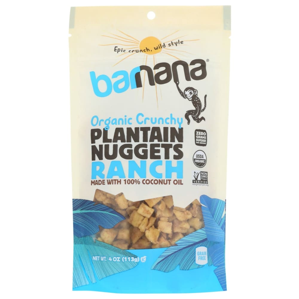 BARNANA: Nuggets Plntain Rnch Org 4 OZ (Pack of 5) - Snacks Other - BARNANA