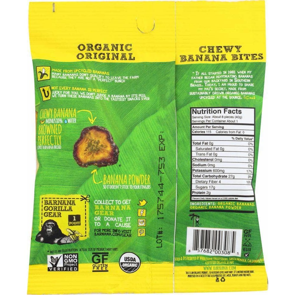 Barnana Barnana Organic Original Chewy Banana Bites, 1.4 oz