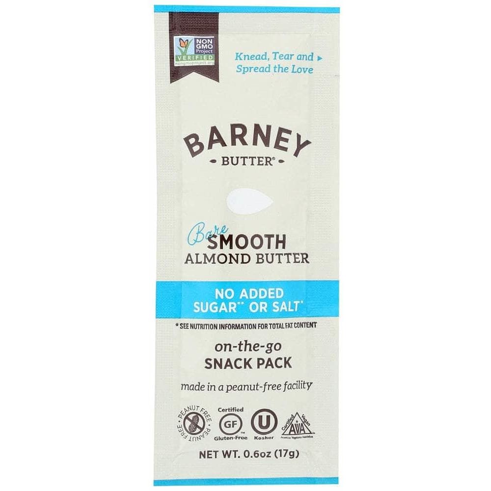 BARNEY BUTTER Barney Butter Bare Smooth Almond Butter Snack Pack, 0.6 Oz