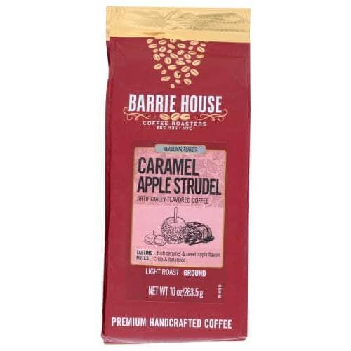 BARRIE HOUSE Grocery > Beverages > Coffee, Tea & Hot Cocoa BARRIE HOUSE: Caramel Apple Strudel Light Roast Ground Coffee, 10 oz