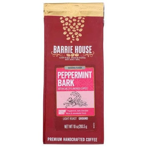 BARRIE HOUSE Grocery > Beverages > Coffee, Tea & Hot Cocoa BARRIE HOUSE: Peppermint Bark Light Roast Ground Coffee 10 oz