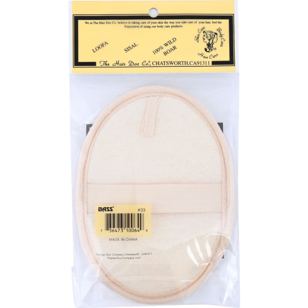 BASS BRUSHES: Loofa Bath Body Hand Pad 1 ea - Beauty & Body Care > Soap and Bath Preparations - Bass Brushes