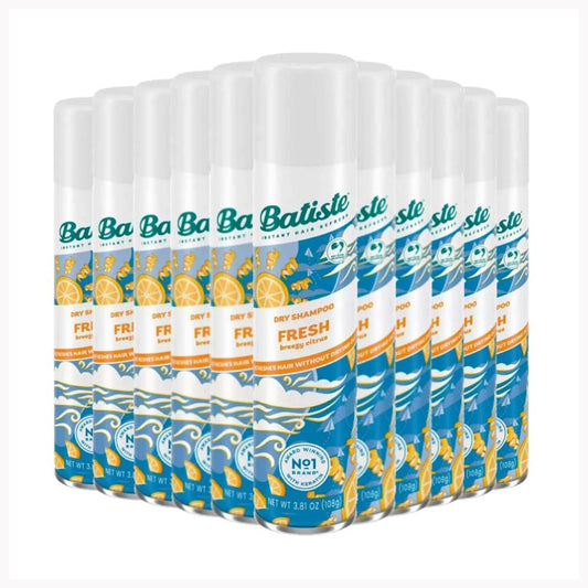 Batiste Dry Shampoo Fresh Breezy Citrus 3.81 oz - 12 Pack - Shampoo - Batiste