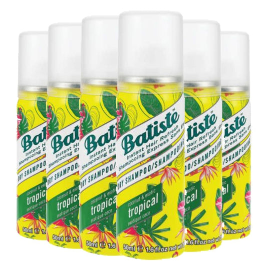 Batiste Dry Shampoo Tropical 1.6 oz (50ml) 6 Pack - Shampoo - Batiste
