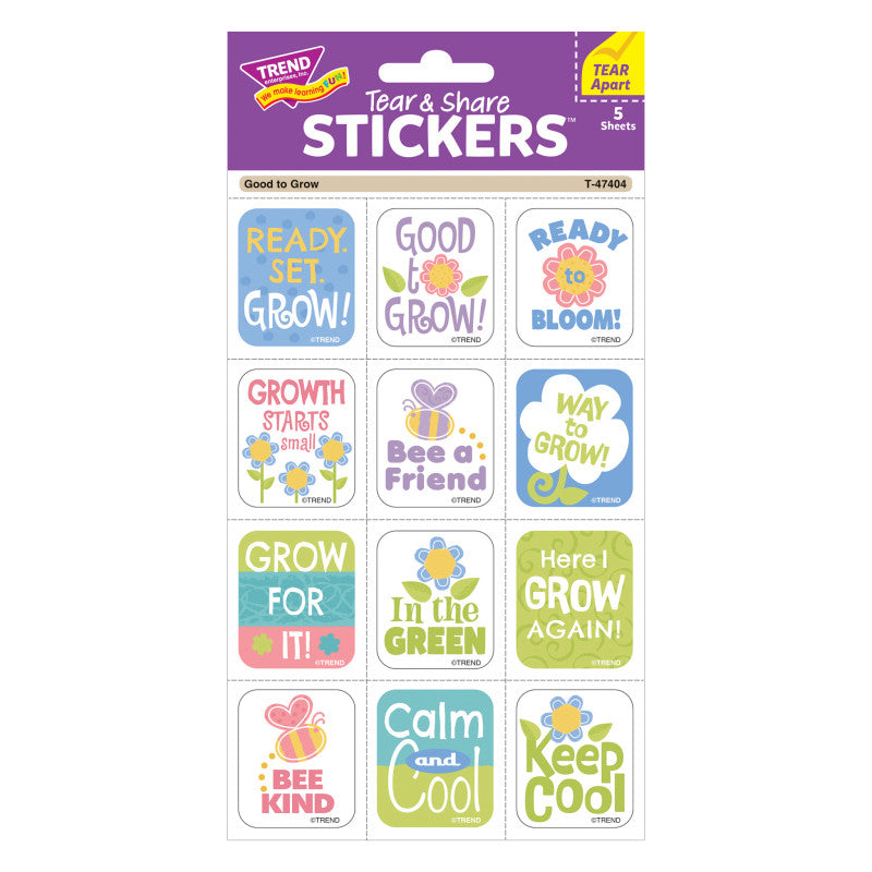 Good To Grow Stickers Tear & Share (Pack of 12)