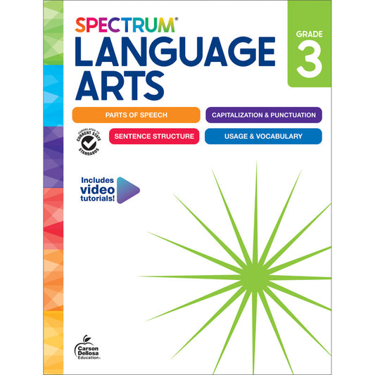 Spectrum Gr3 Language Arts Workbook (Pack of 3)