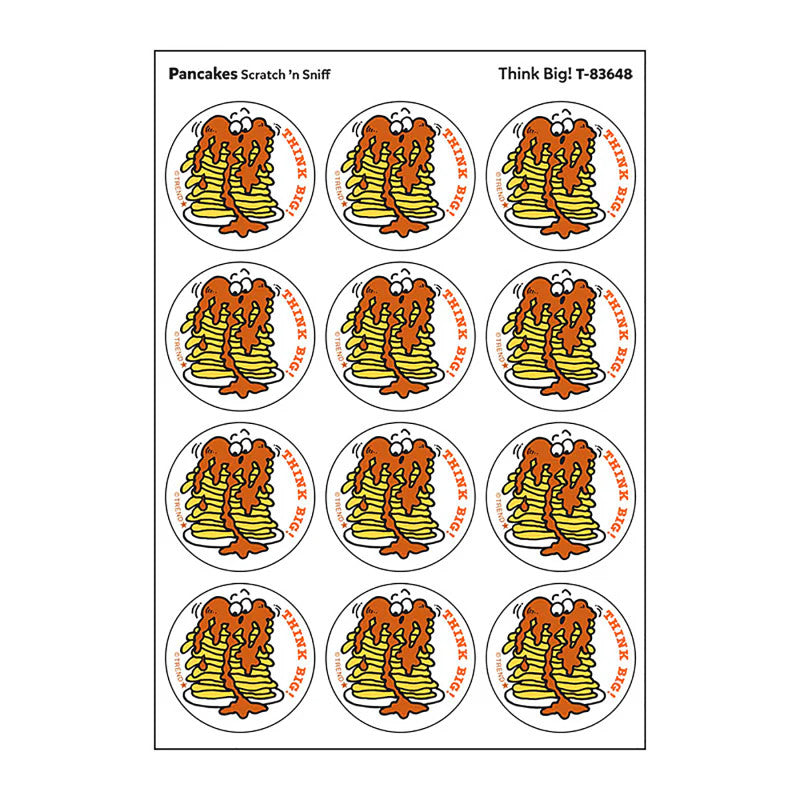 Stinky Stickers Pancakes Scent Think Big (Pack of 12)