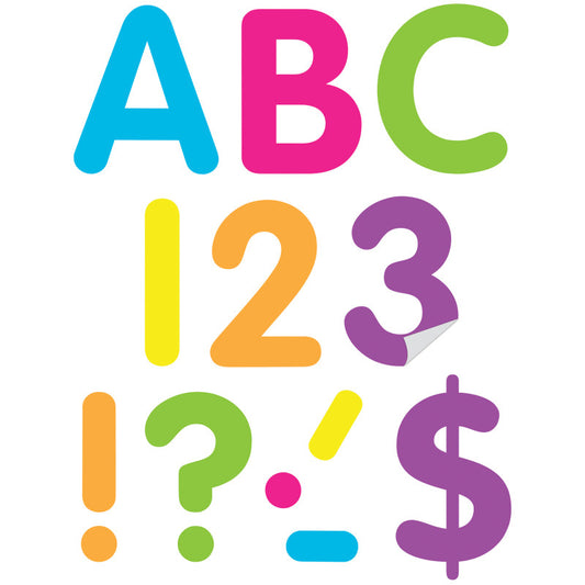 Brights 4In Classic Adhesiv Letters 4In Uppercase (Pack of 3)