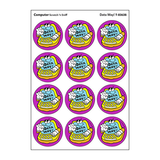 Stinky Stickers Computer Scent Data Way (Pack of 12)