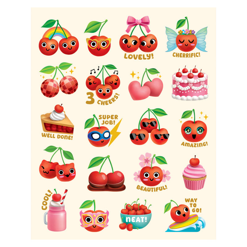 Cherry Smelly Stickers (Pack of 12)