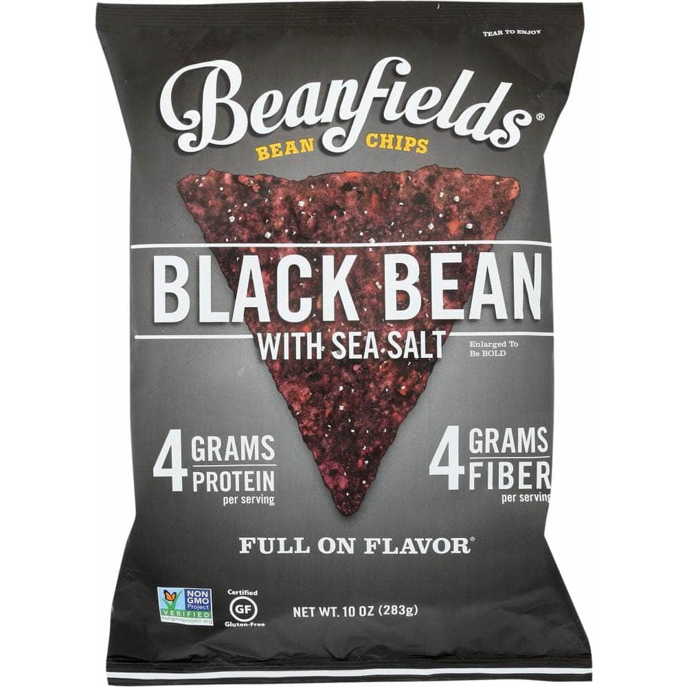Beanfields Beanfields Black Bean with Sea Salt Chips, 10 oz
