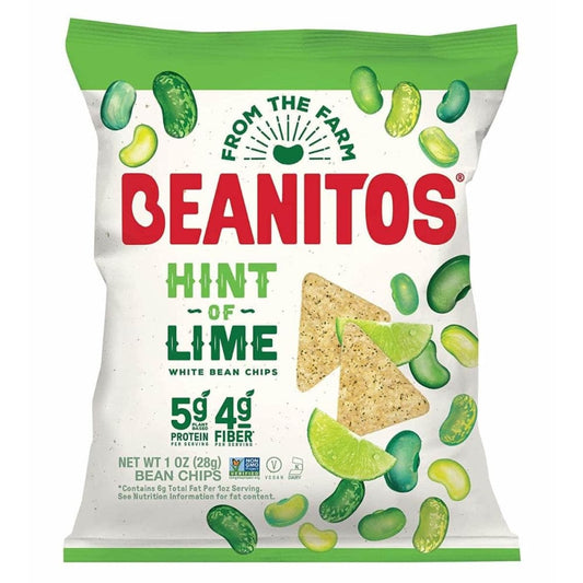 BEANITOS BEANITOS Chips Lime Wht Bn Sslt, 1 oz