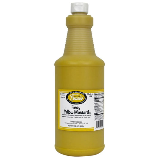 BEANOS: Fancy Yellow Mustard 32 oz (Pack of 3) - Grocery > Pantry > Condiments - BEANOS