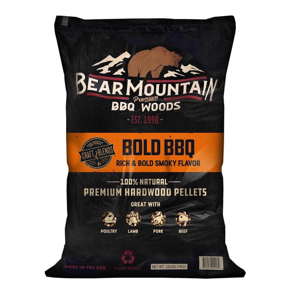 Bear Mountain BBQ Bear Mountain BBQ Bold Craft Blends BBQ Pellets 20 lbs. - Home/Patio & Outdoor Living/Grilling/Wood Chips/ - Bear Mountain
