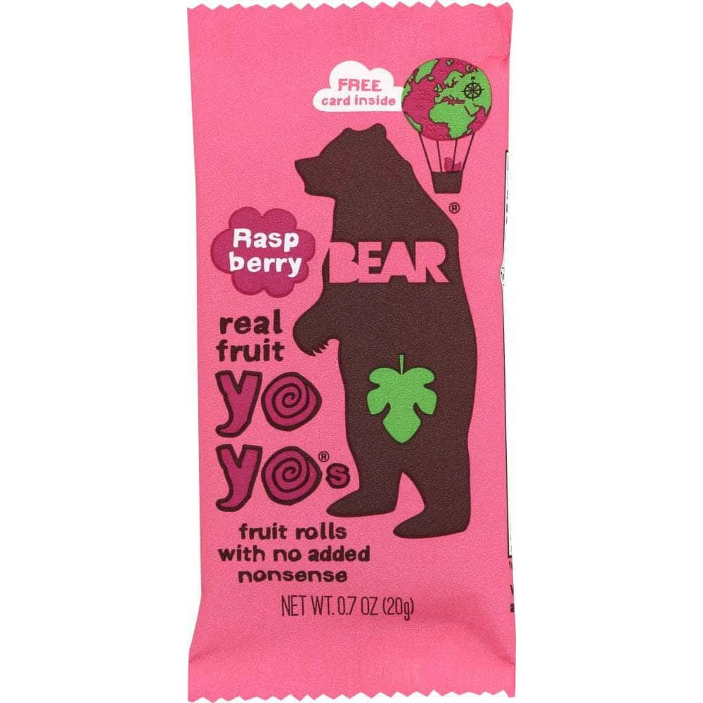 Bear Bear Yoyo Raspberry Fruit Rolls Single 0.7 Oz