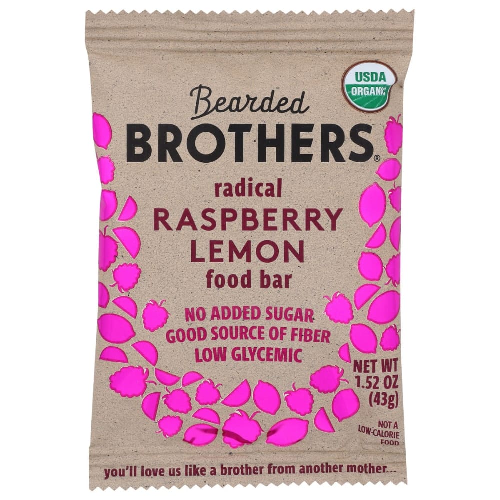 BEARDED BROTHERS: Bar Radcl Rasp Lemon Org 1.52 oz (Pack of 6) - BEARDED BROTHERS