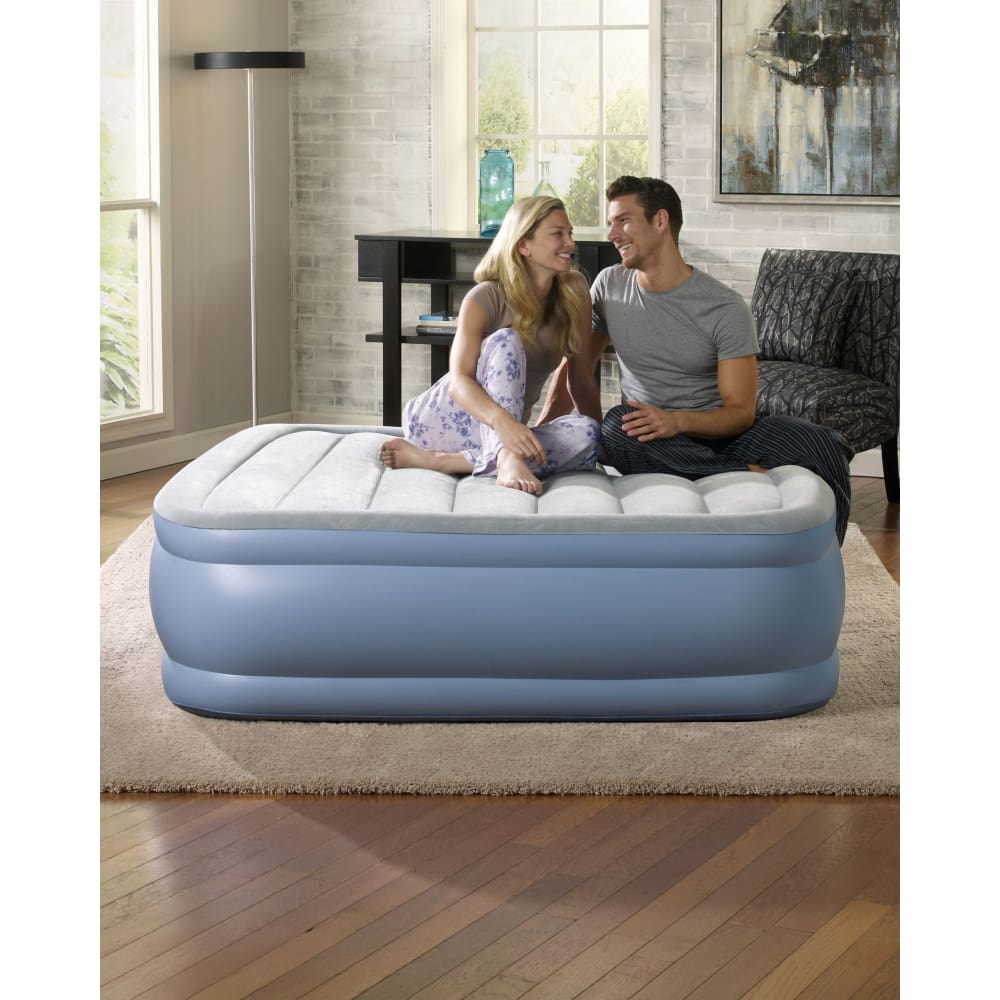 Beautyrest Beautyrest Hi Loft Queen-Size Raised Airbed - Light Blue - Home/Sports & Fitness/Camping/Camping Accessories/ - Beautyrest