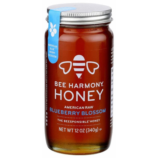 BEE HARMONY BEE HARMONY American Raw Blueberry Honey, 12 oz