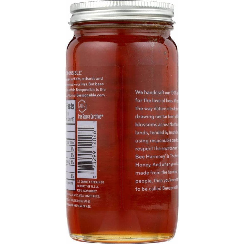 Bee Harmony Bee Harmony Regional Raw Northeast Honey, 12 oz