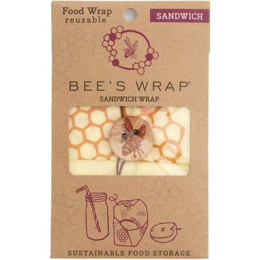 BEES WRAP Bees Wrap Sandwich Wrap Honeycomb, 6 Ea