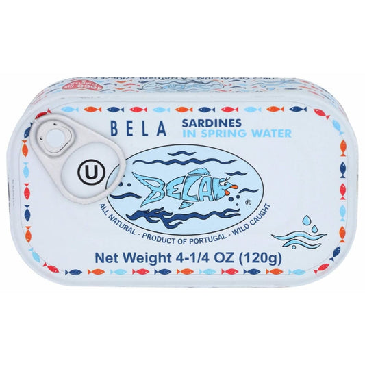 BELA Grocery > Meal Ingredients > Fish Food BELA Sardines In Spring Water, 4.25 oz