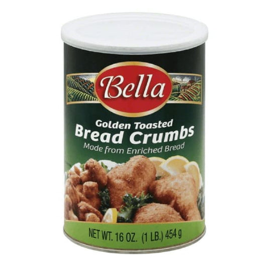 BELLA Grocery > Cooking & Baking > Seasonings BELLA: Golden Toasted Bread Crumbs Made From Enriched Bread, 16 oz
