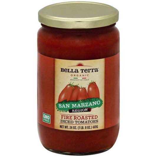 BELLA TERRA: Tomato Fire Rstd Diced 24 oz (Pack of 3) - Pantry > Condiments - BELLA TERRA