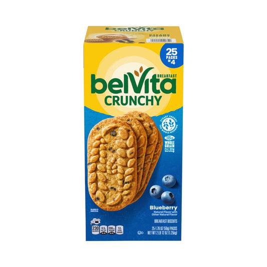 Belvita belVita Blueberry Breakfast Biscuits 25 pk. - Home/Grocery Household & Pet/Canned & Packaged Food/Breakfast Food/Breakfast Bars/ -