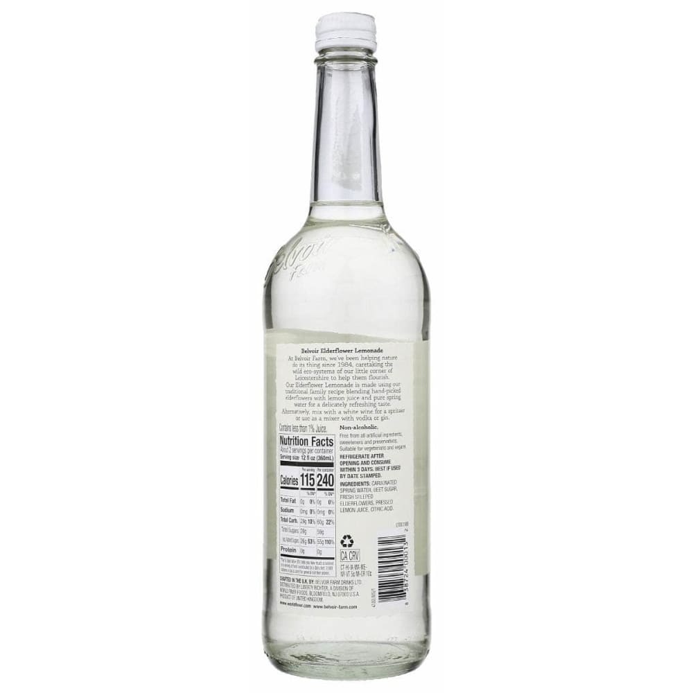 BELVOIR Grocery > Beverages > Sodas BELVOIR: Elderflower Lemonade Beverage, 25.4 fo