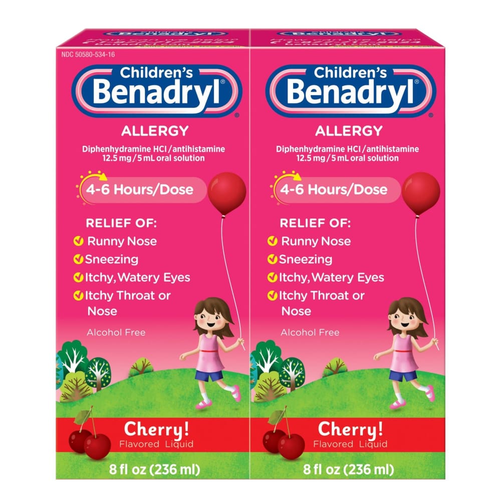 Benadryl Children’s Allergy Relief Liquid 2 pk./8 oz. - Benadryl