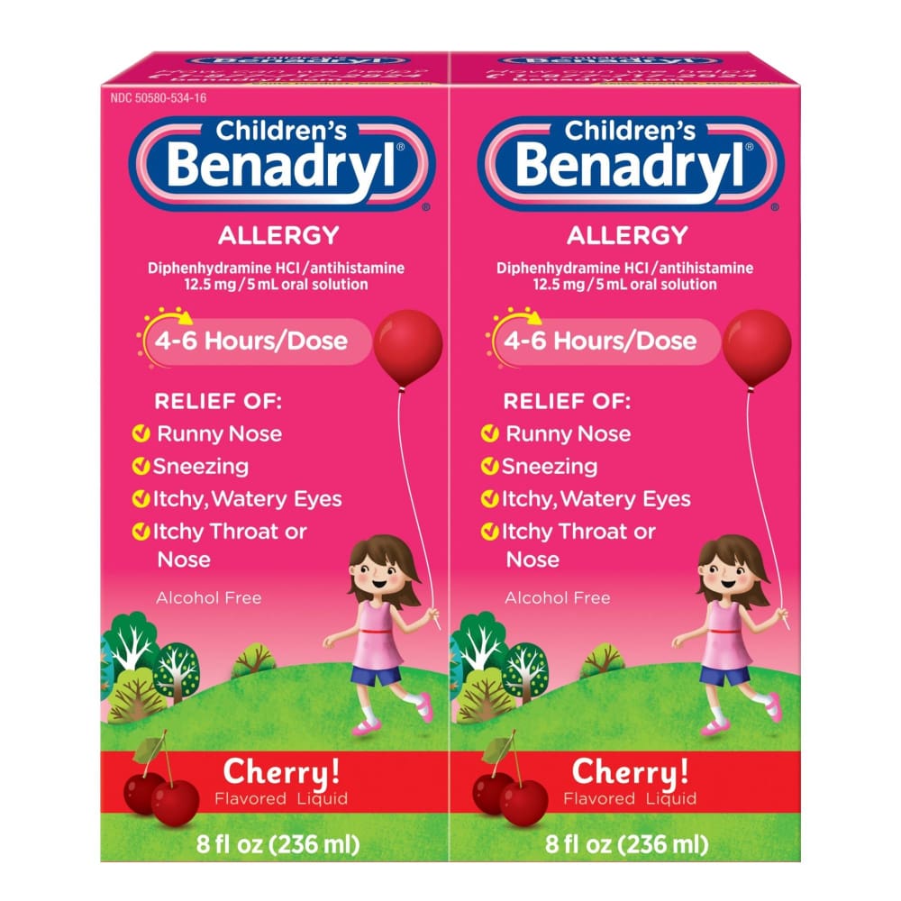 Benadryl Children’s Allergy Relief Liquid 2 pk./8 oz. - Benadryl