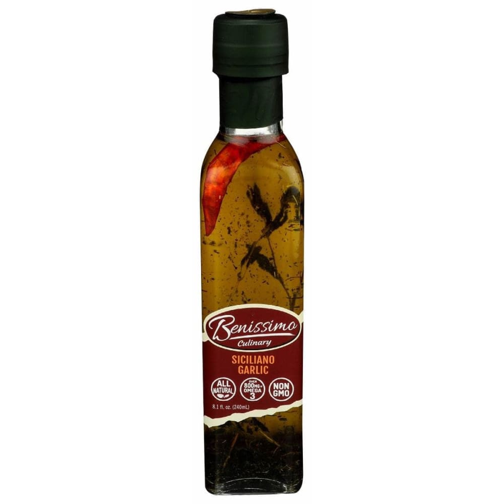 BENISSIMO Grocery > Cooking & Baking > Cooking Oils & Sprays BENISSIMO Siciliano Garlic Oil, 8.1 oz