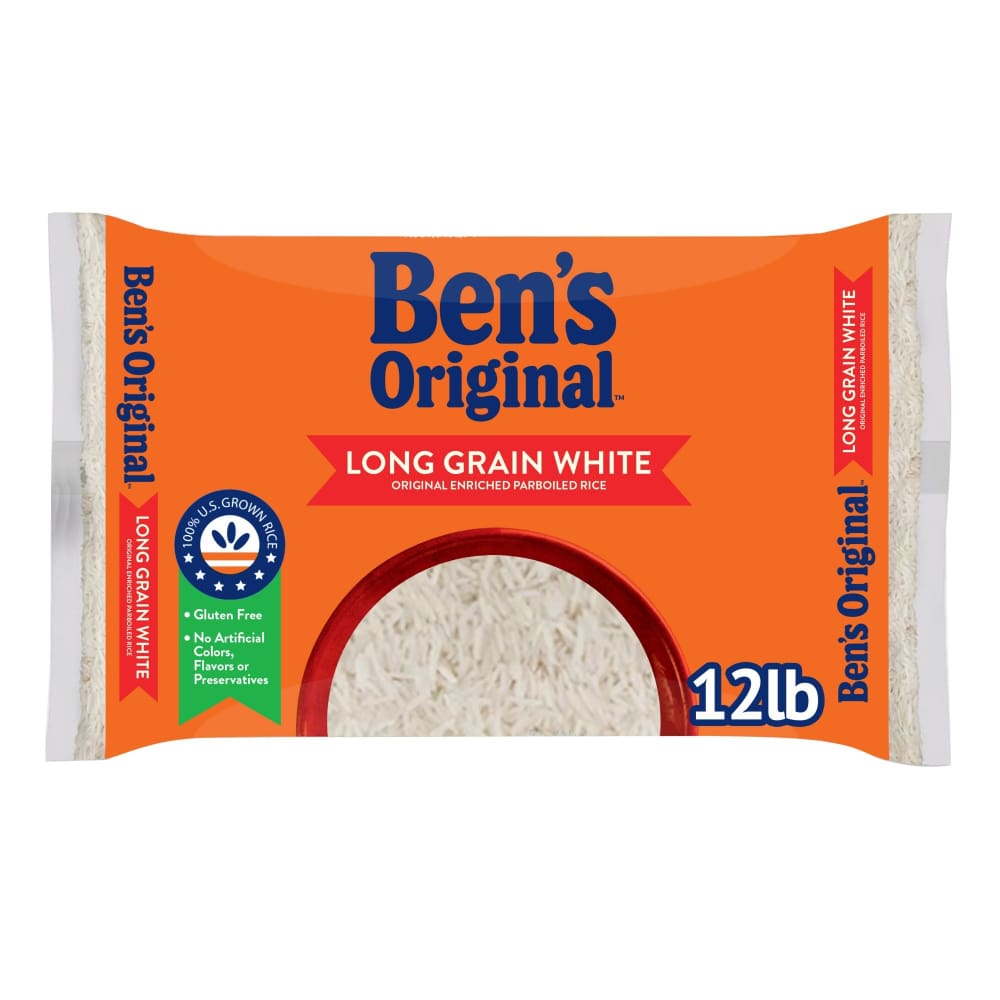 Ben’s Original Ben’s Original Enriched Long Grain White Parboiled Rice 12 lbs. - Home/Grocery Household & Pet/Canned & Packaged Food/Pasta