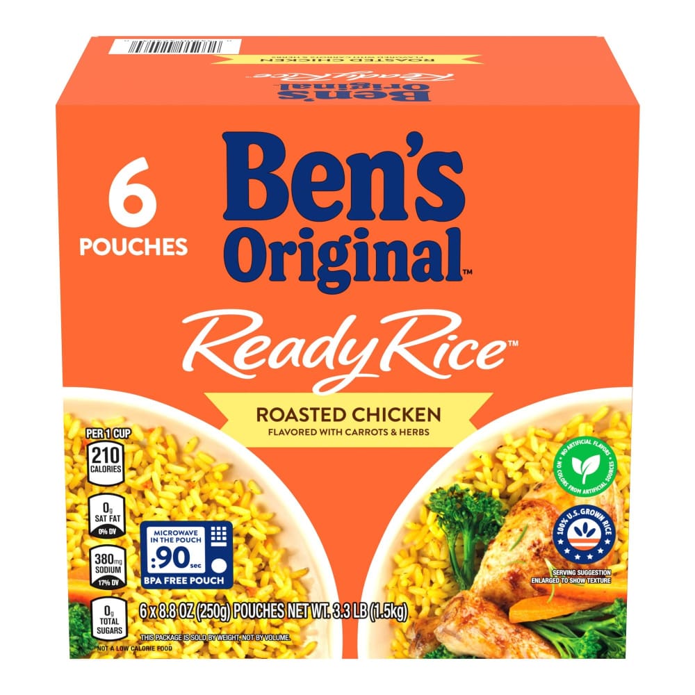 Ben Chicken Rice Ben's Original Ready Rice, Roasted Chicken, 6 pk./8.8 oz. | ShelHealth