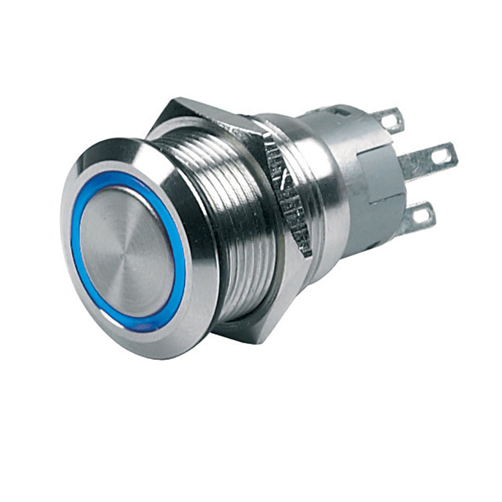BEP Push-Button Switch 24V Momentary On/ Off - Blue LED - Electrical | Switches & Accessories - BEP Marine