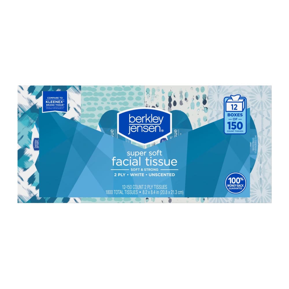Berkley Jensen 2 Ply Facial Tissue 150 ct./12 pk. - Berkley