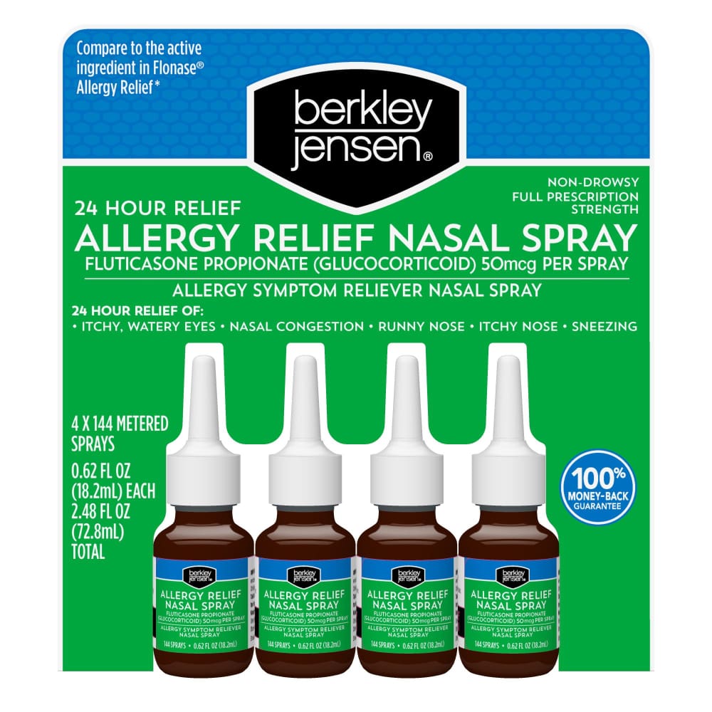 Berkley Jensen 24-Hour Allergy Relief Nasal Spray 4 ct. - Home/Health & Beauty/Medicine Cabinet/Berkley Jensen Medicine Cabinet/ - Berkley