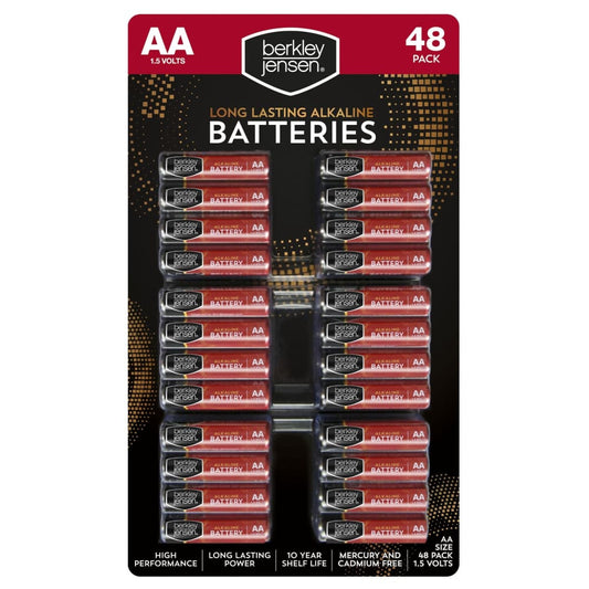 Berkley Jensen AA Alkaline Batteries 48 ct. - Berkley Jensen