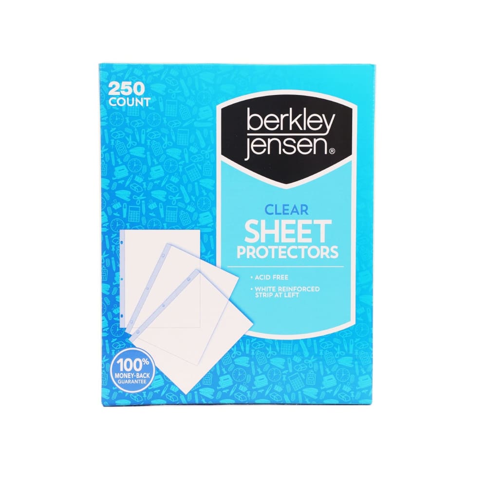 Berkley Jensen Clear Sheet Protectors 250 ct. - Berkley Jensen