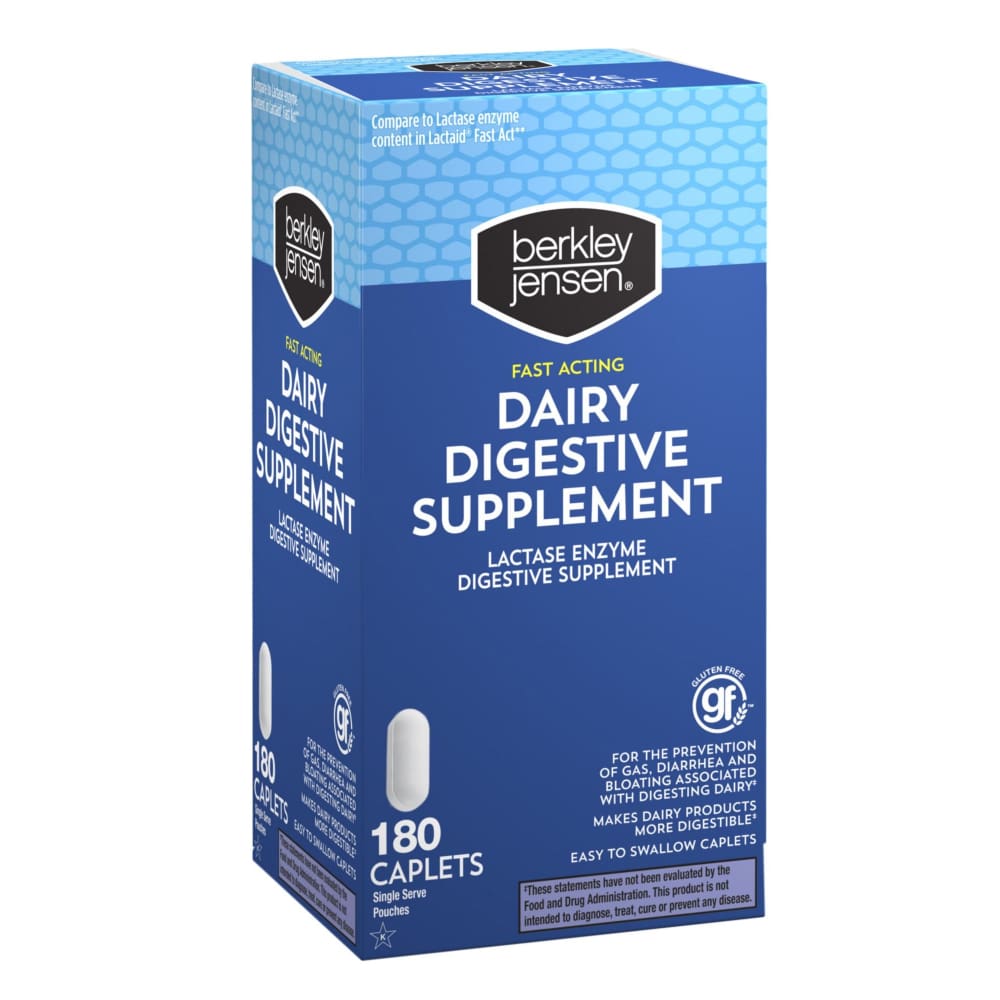 Berkley Jensen Dairy Digestive Supplement 180 ct. - Berkley Jensen