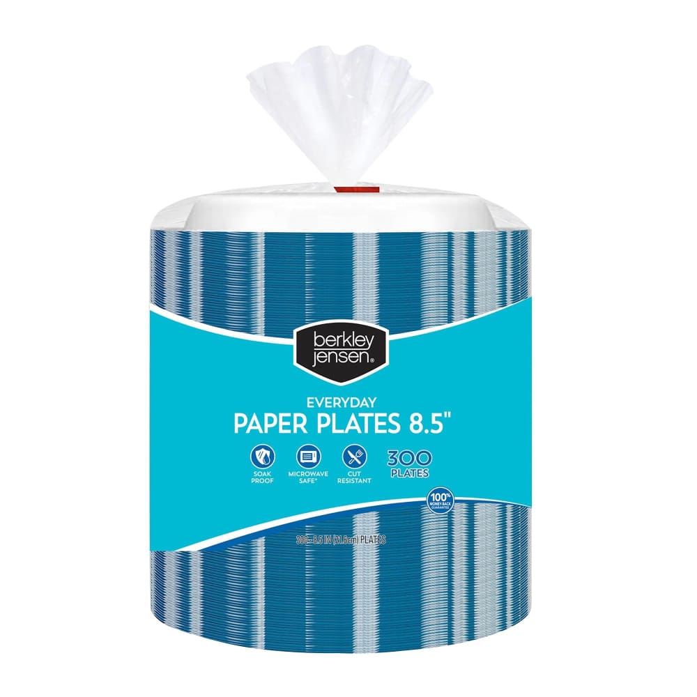 Berkley Jensen Berkley Jensen Everyday 8.5 Paper Plates 300 ct. - Home/Grocery Household & Pet/Paper & Plastic/Plates Cups & Utensils/Plates