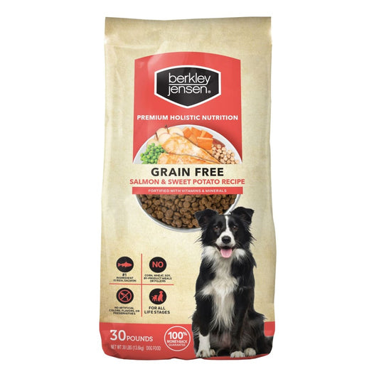 Berkley Jensen Grain Free Salmon and Sweet Potato Dry Dog Food 30 lbs. - Berkley Jensen