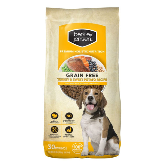Berkley Jensen Grain Free Turkey and Sweet Potato Recipe For Dogs 30 lbs. - Berkley Jensen
