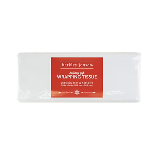Berkley Jensen Holiday Gift Wrapping Tissue 250 Sheets - White - Home/Seasonal/Holiday/Holiday Decor/Wrapping Paper & Accessories/ - Berkley