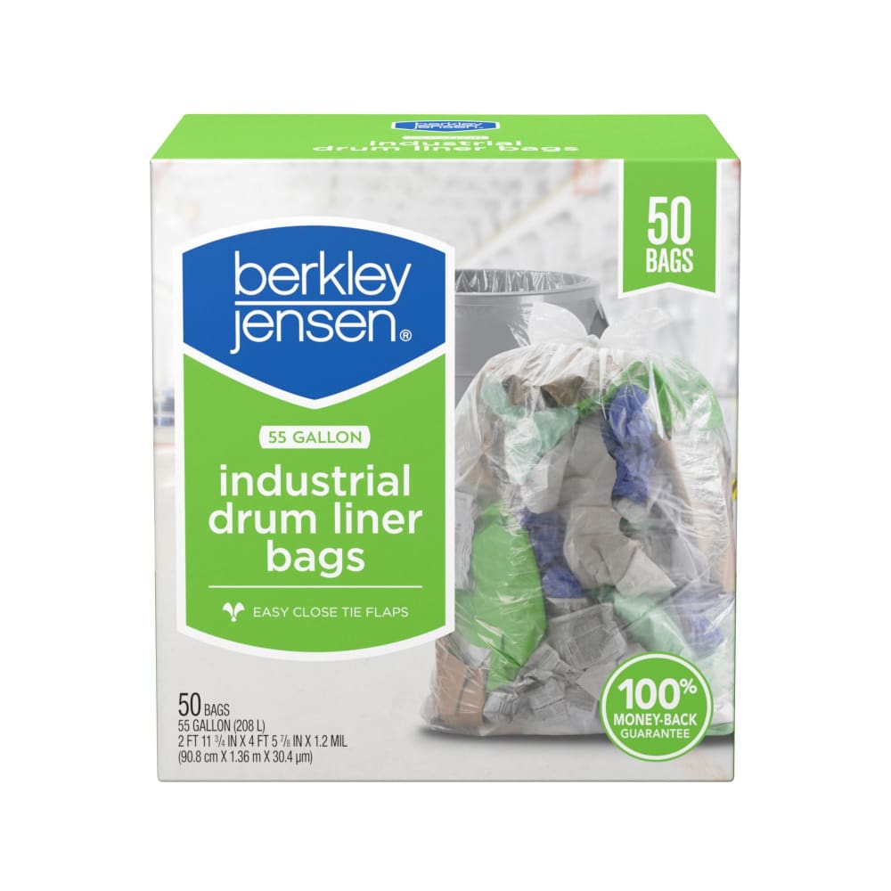 Berkley Jensen Industrial Drum Liner Bags 50 ct./55 gal. - Berkley