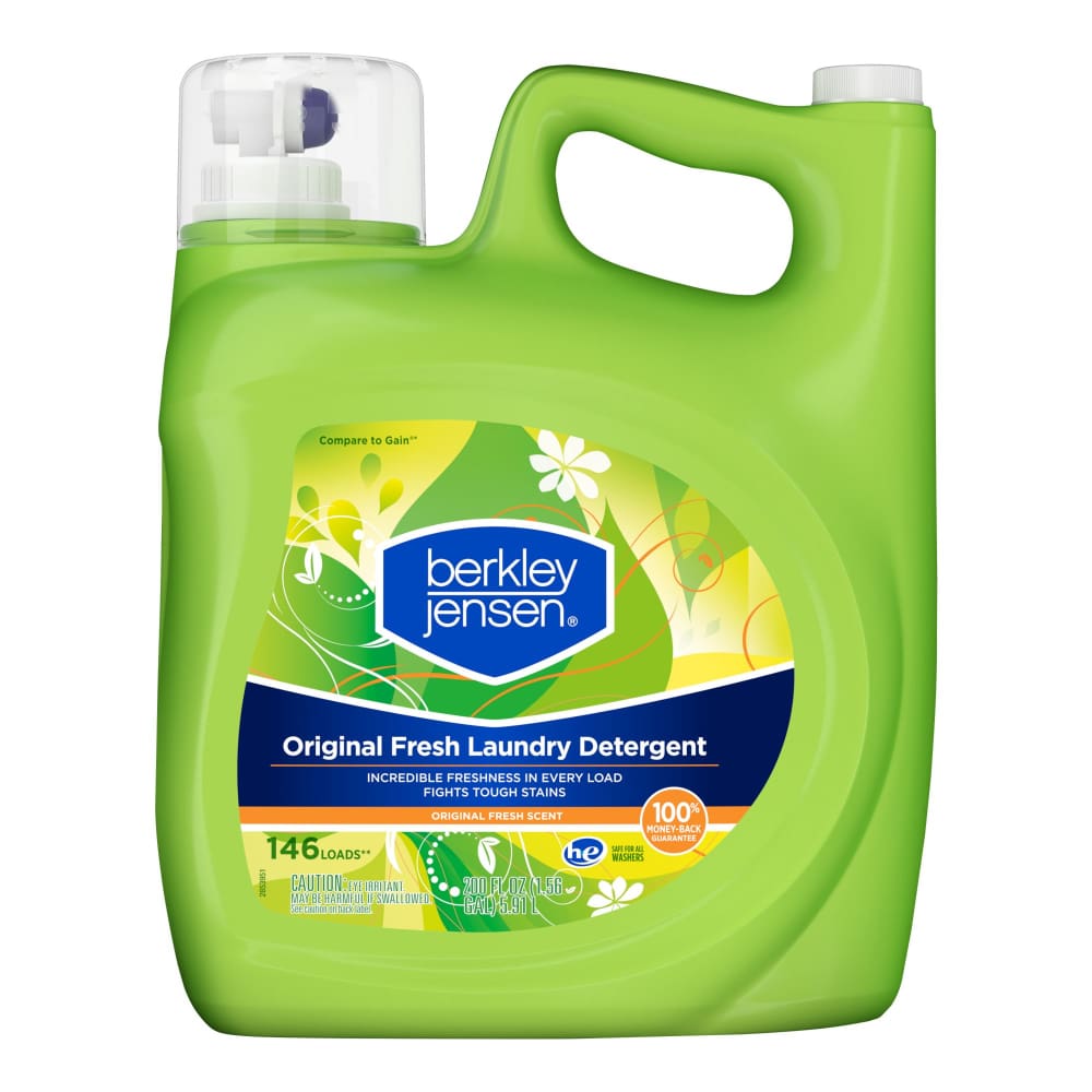 Berkley Jensen Liquid Laundry Detergent Original Fresh Scent 200 oz. - Berkley